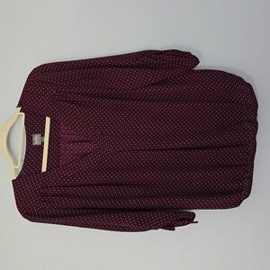 Maroon New York & Co. Blouse